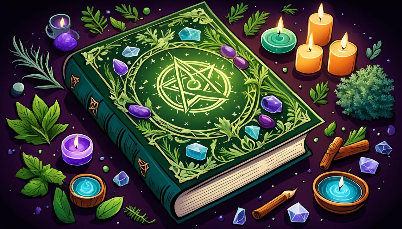 Capa de livro clássico de Wicca